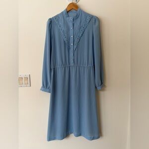 Vintage Blue Lace Dress